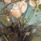 Original Swedish Oil on Canvas – “White Flowers” by M. Jakobsson – Signed – Vintage & Framed – 46 × 44 cm (18.1" × 17.3")