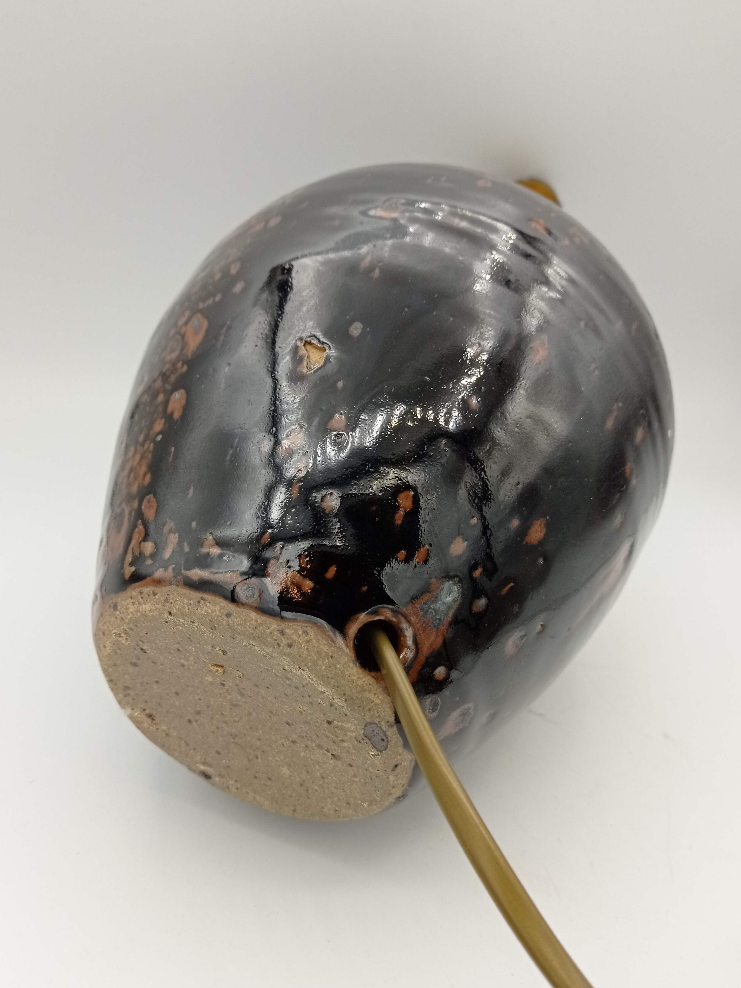 Stoneware lamp from La Borne