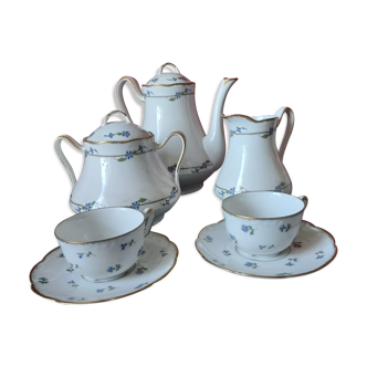 Service à thé ou café en porcelaine Lanternier