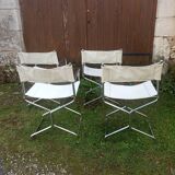 Vintage folding armchair set