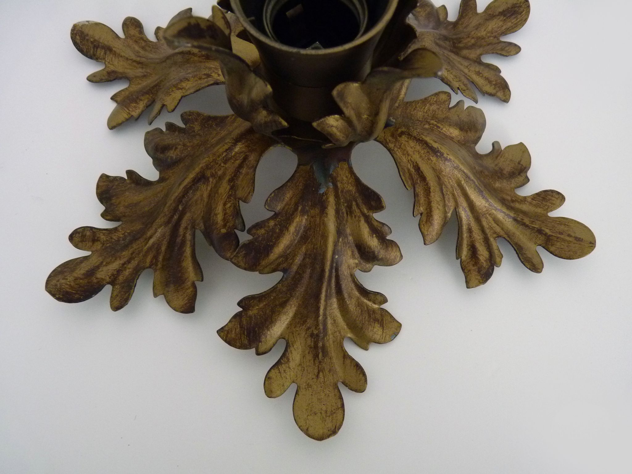 Pair of ceiling lamps, seventies