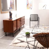 Furniture sideboard of 2 modules in teak veneer
