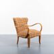 Sculptural Scandinavian Modern armchair, 1950’s