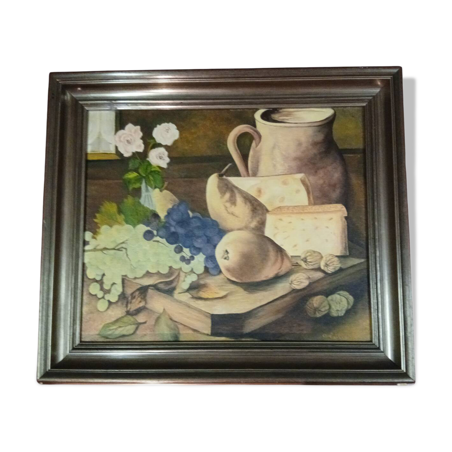 Still Life with Seasonal Fruits - Oil on Canvas - André-Pierre CAI