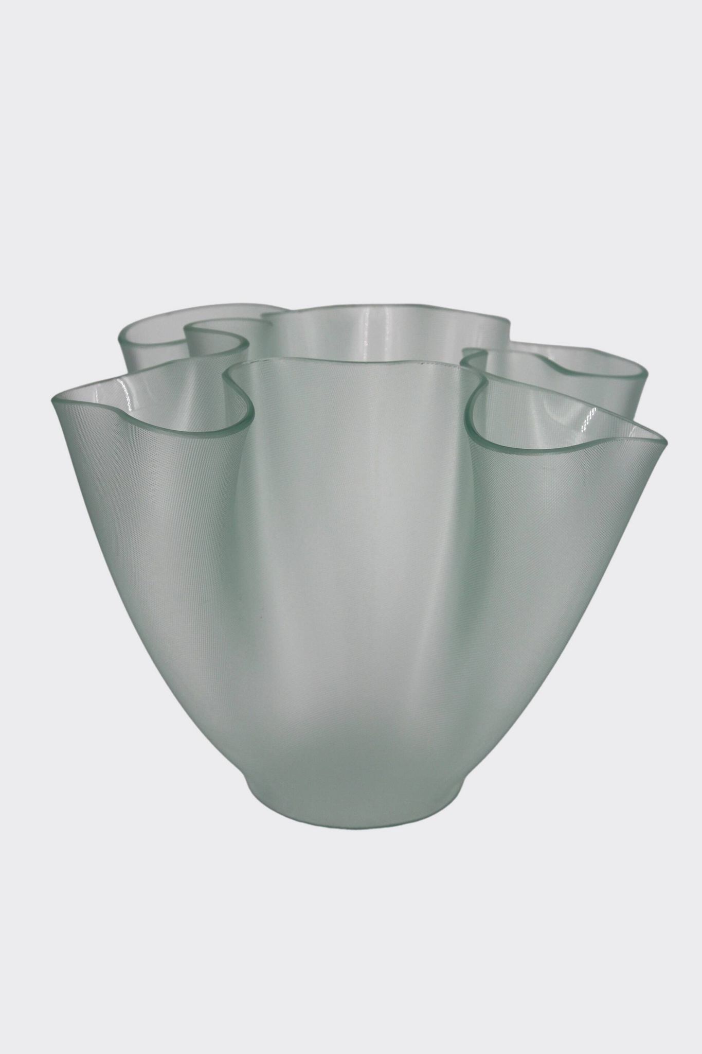 Glass Vase, "Cartoccio" model by Pietro Chiesa for Fontana Arte