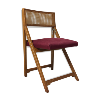 Chair folding caning Henri Meyer