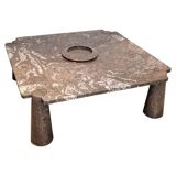 Set of 2 marble coffee tables by Angelo Mangiarotti, 1975