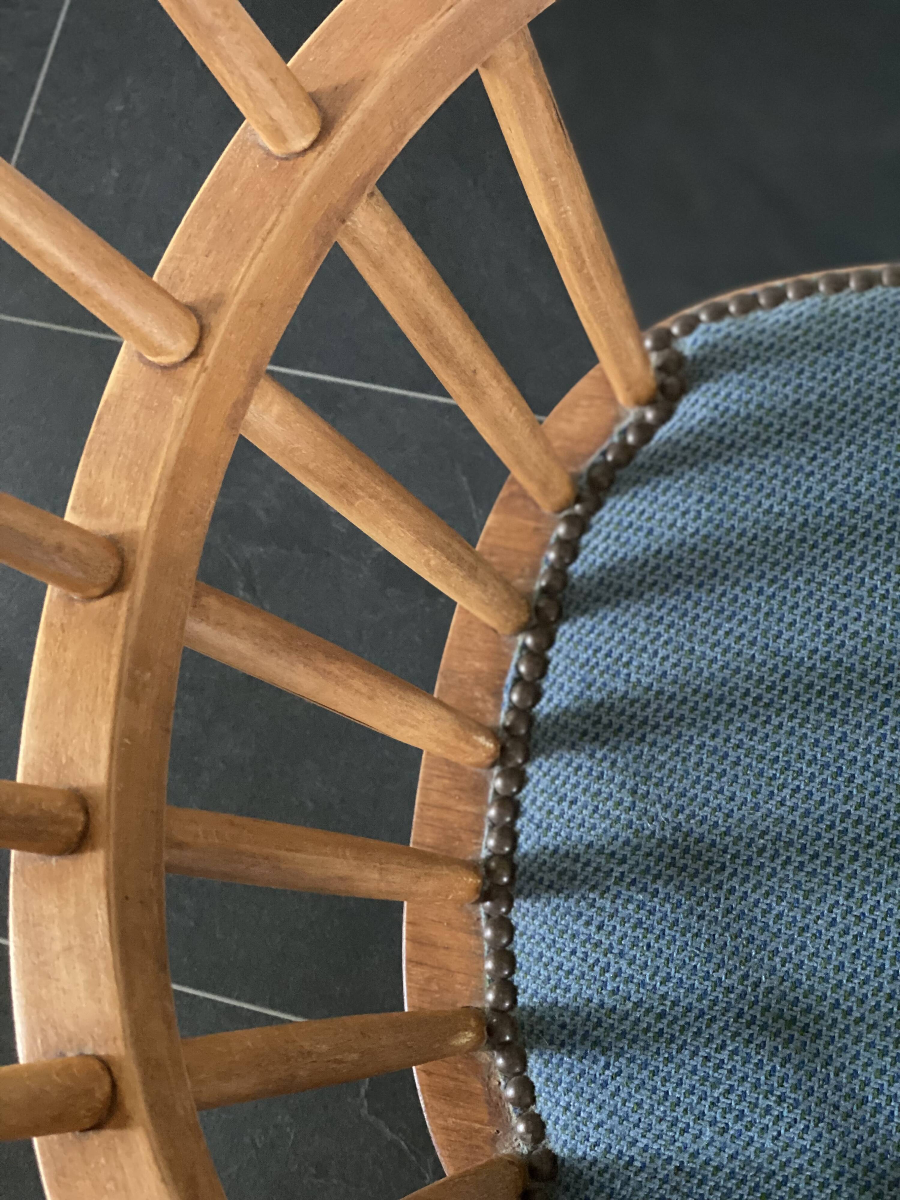 Chaise de bureau par Helmut Lubke du milieu du siècle