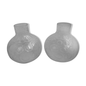 anciens globes suspension - verre