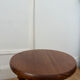 Pair of twisted wooden tripod stools