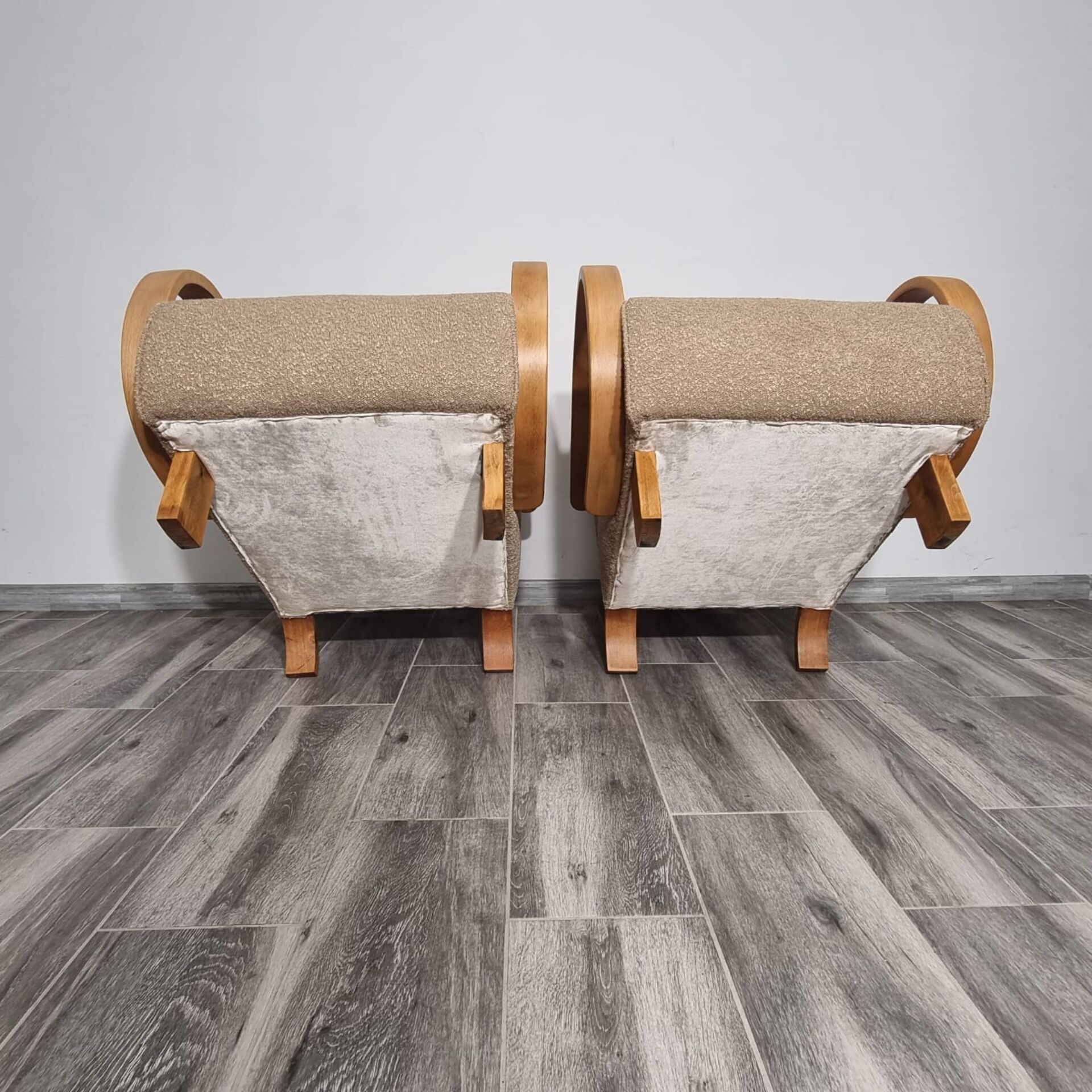 Art Deco Lounge Chairs from Jindřich Halabala, 1950s, Set of 2