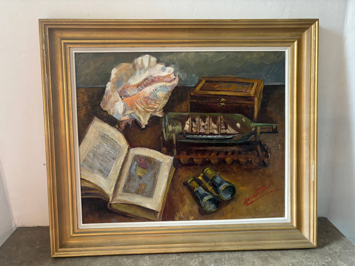 Signed still life from the 20th century