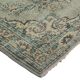 Vintage Turkish Rug Sage Green with Medallion 287 x 193 cm