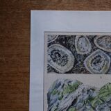 Original lithograph on rocks