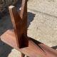 Pair of solid wood farmhouse benches 250cm for rustic farmhouse table 1950