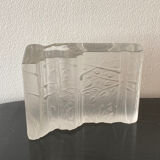 Vase Soliflore Vintage 80 frosted glass