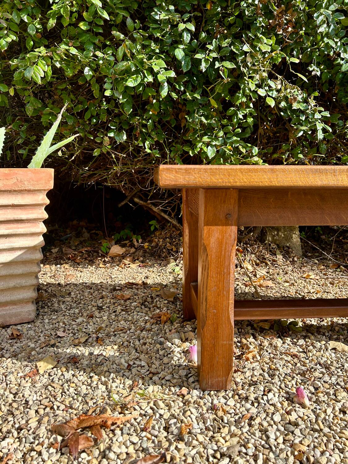 Solid wood coffee table