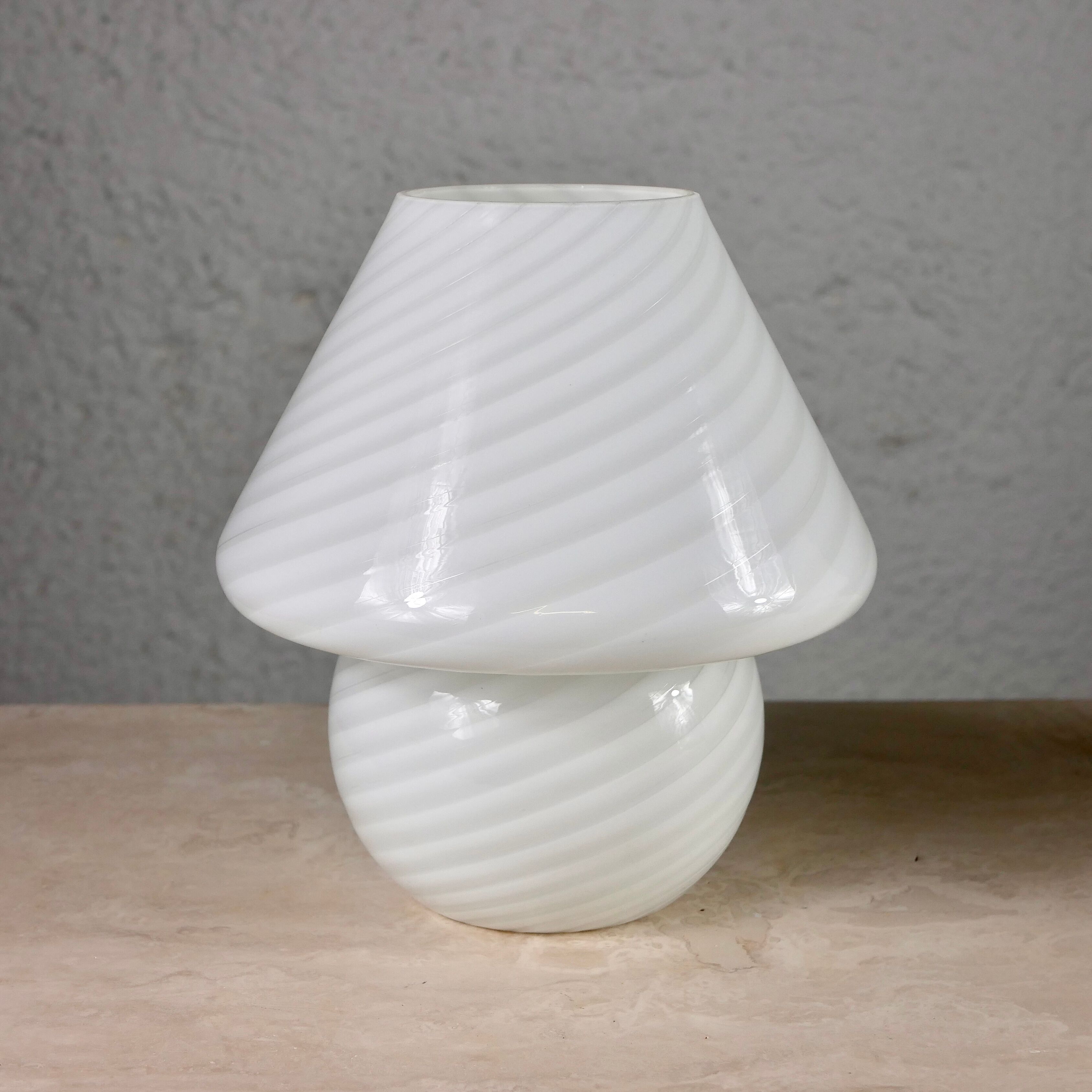 Murano glass mushroom lamp