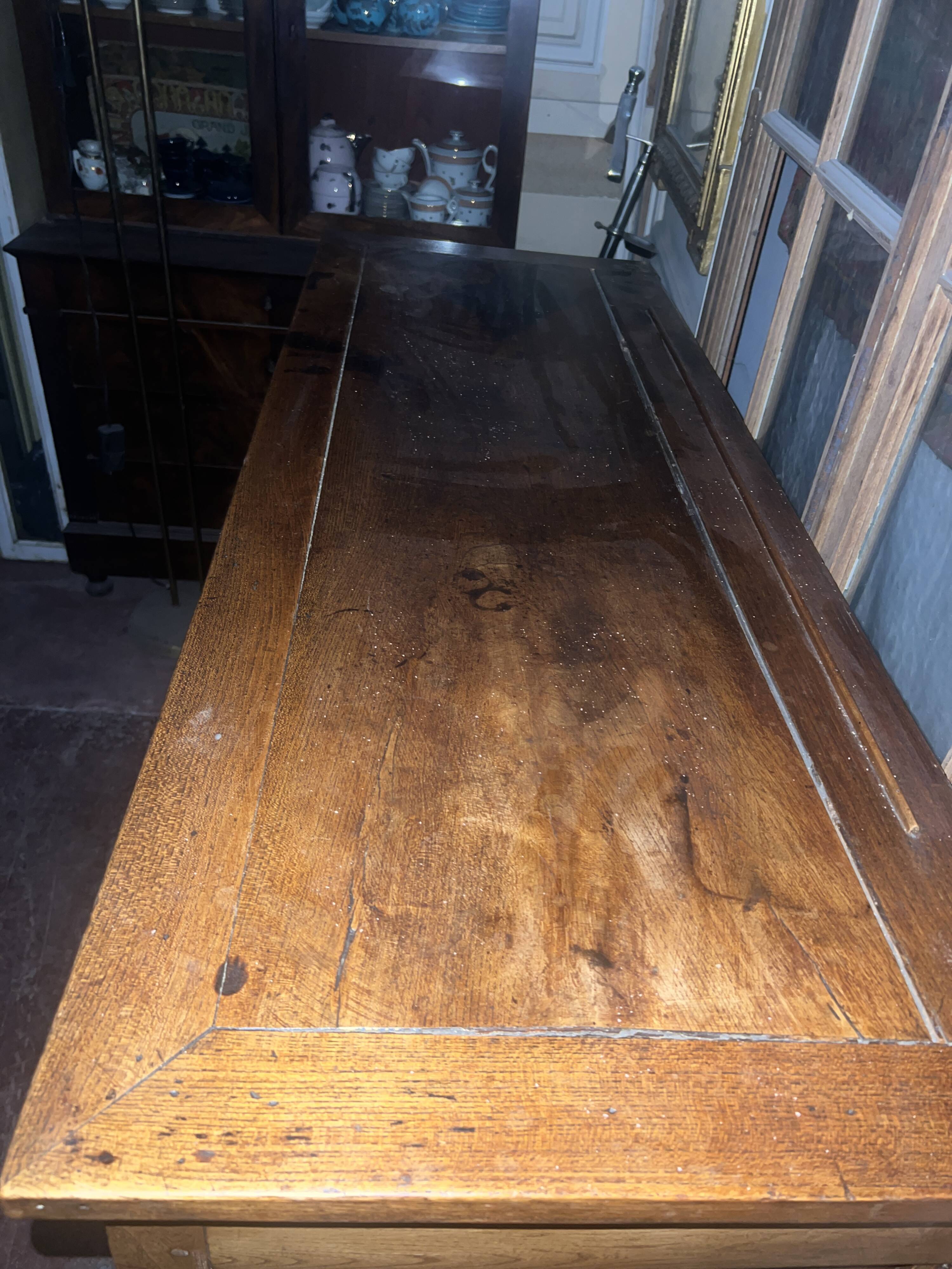 Parisian buffet in solid ash from the 19th century