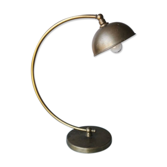 Lampe de bureau en laiton, années 1970