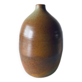 Signed stoneware vase