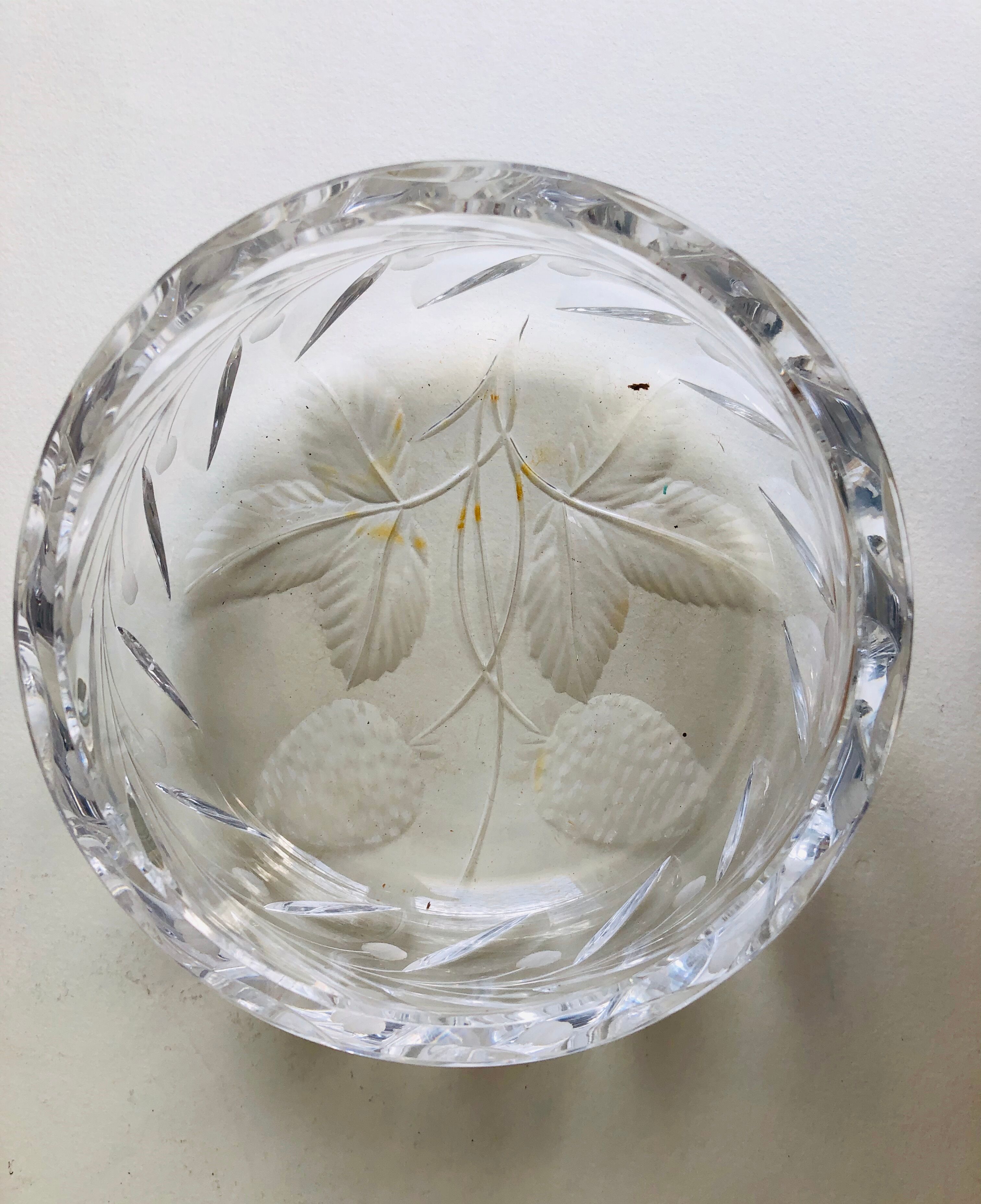 Crystal trinket bowl