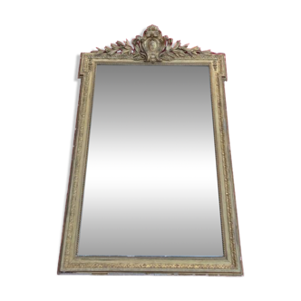 Sore napoleon iii wooden fireplace mirror