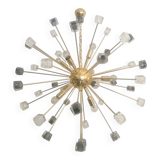 Lustre italien en verre de murano années 2000