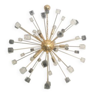 2000s italian murano glass chandelier