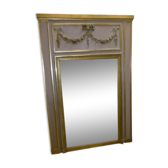 Fireplace mirror Louis XVI style trumeau 103x149cm