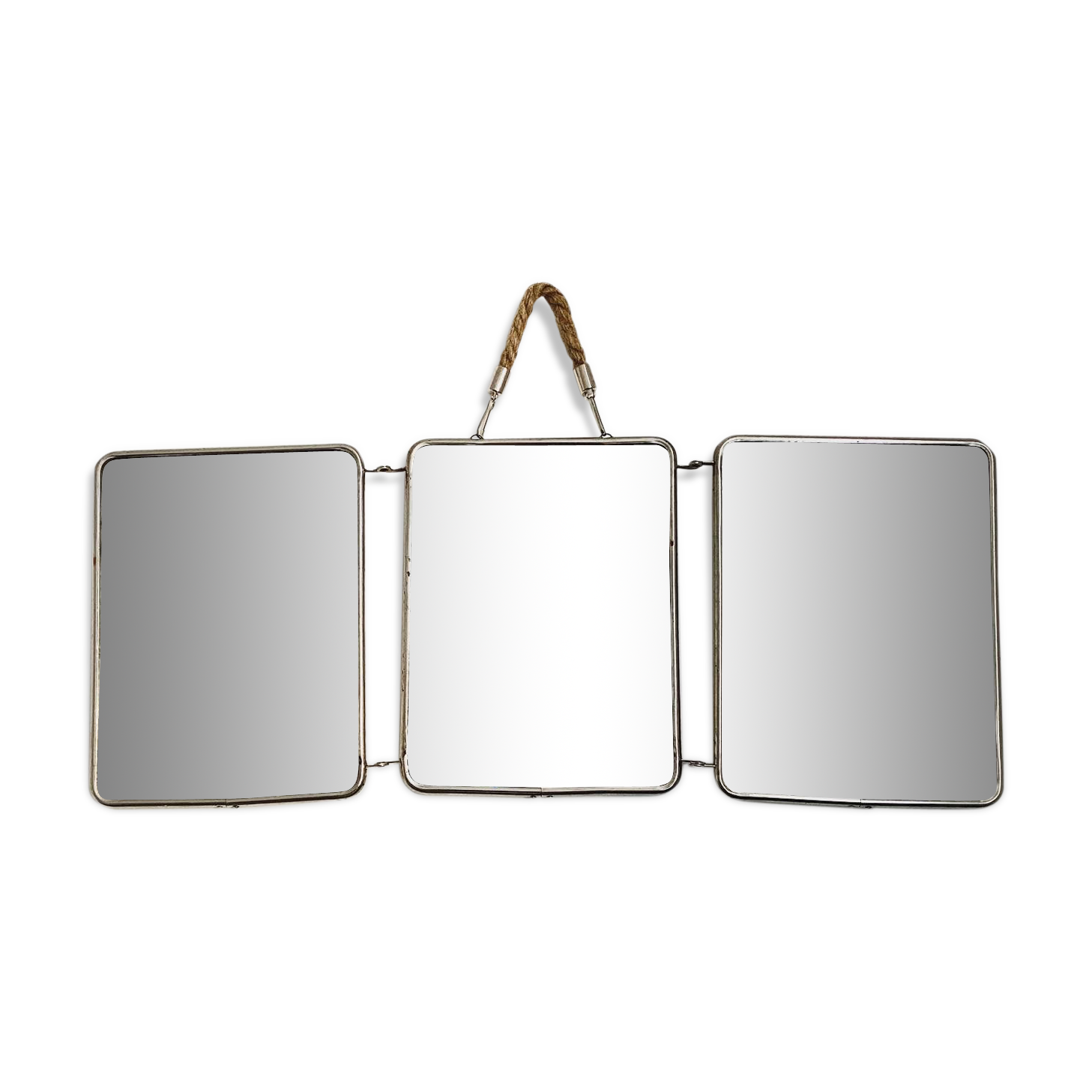 Miroir barbier triptyque