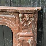 Louis XV Style Fireplace In Rance Marble, Circa 1880