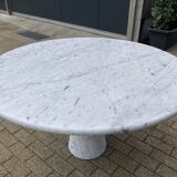 Angelo Mangiarotti M1 eettafel Skipper Carrara marmer 130cm