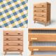 Art Deco wooden chest of drawers