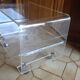 Table basse plexiglas  vintage David Lange année 70