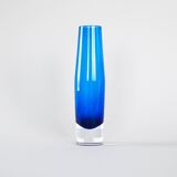 Cobalt glass vase, Danish design, 1960s, production: Denmark