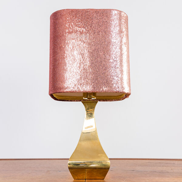 Paire de lampes de table et oreiller montagna années 70 vintage antiquités modernes