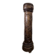 Vintage wooden column with carving