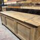 Antique chest made with several solid woods - 19th century