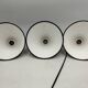 Enameled sheet metal pendant lights