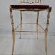 Pair of chiavarine chairs, brass