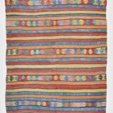 4x7 Handmade Wool Turkish Vintage Kilim Rug, 136x201Cm SK 32979