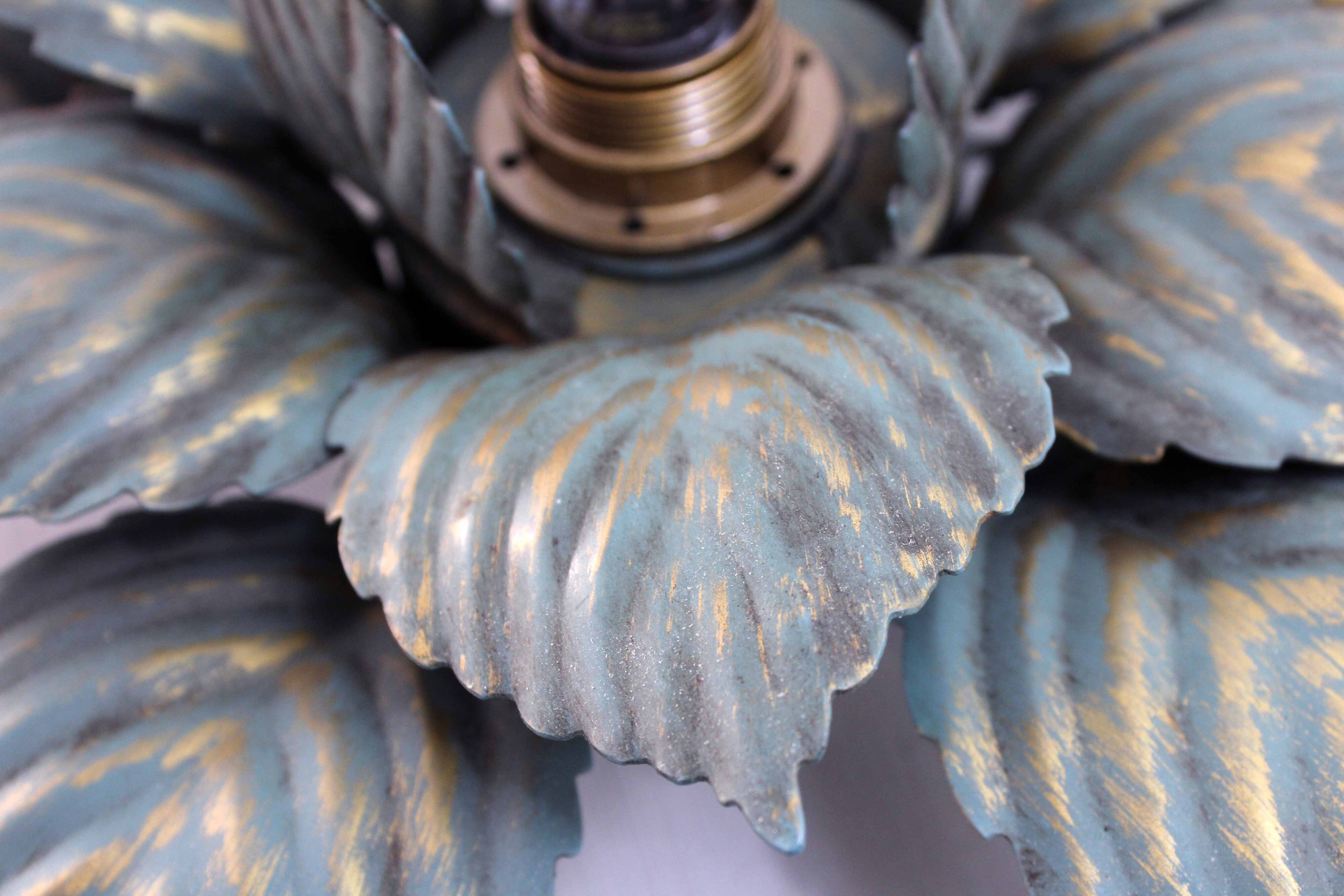 Leaf-shaped wall lamp, Italy 1970