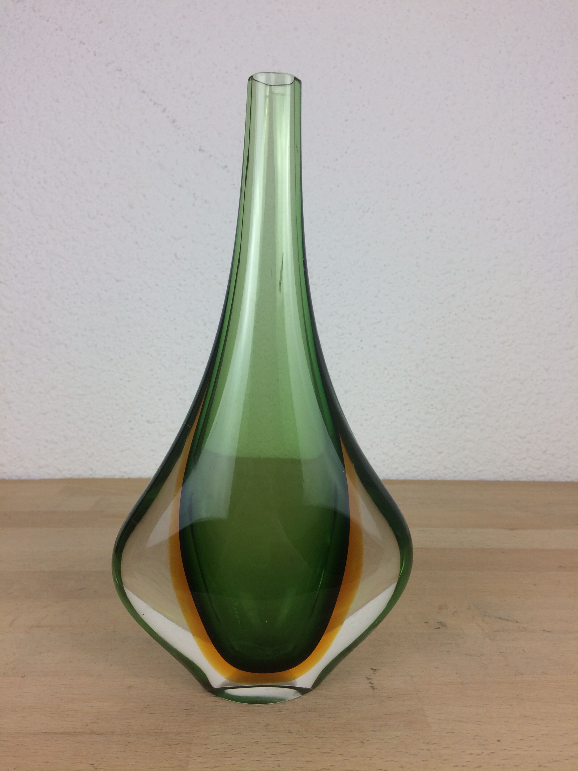 Scandinavian glass vase Nils Landberg for Orrefors