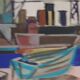 Swedish Oil on Panel – “Harbour Motif with Boats” by Hannes Glaeser