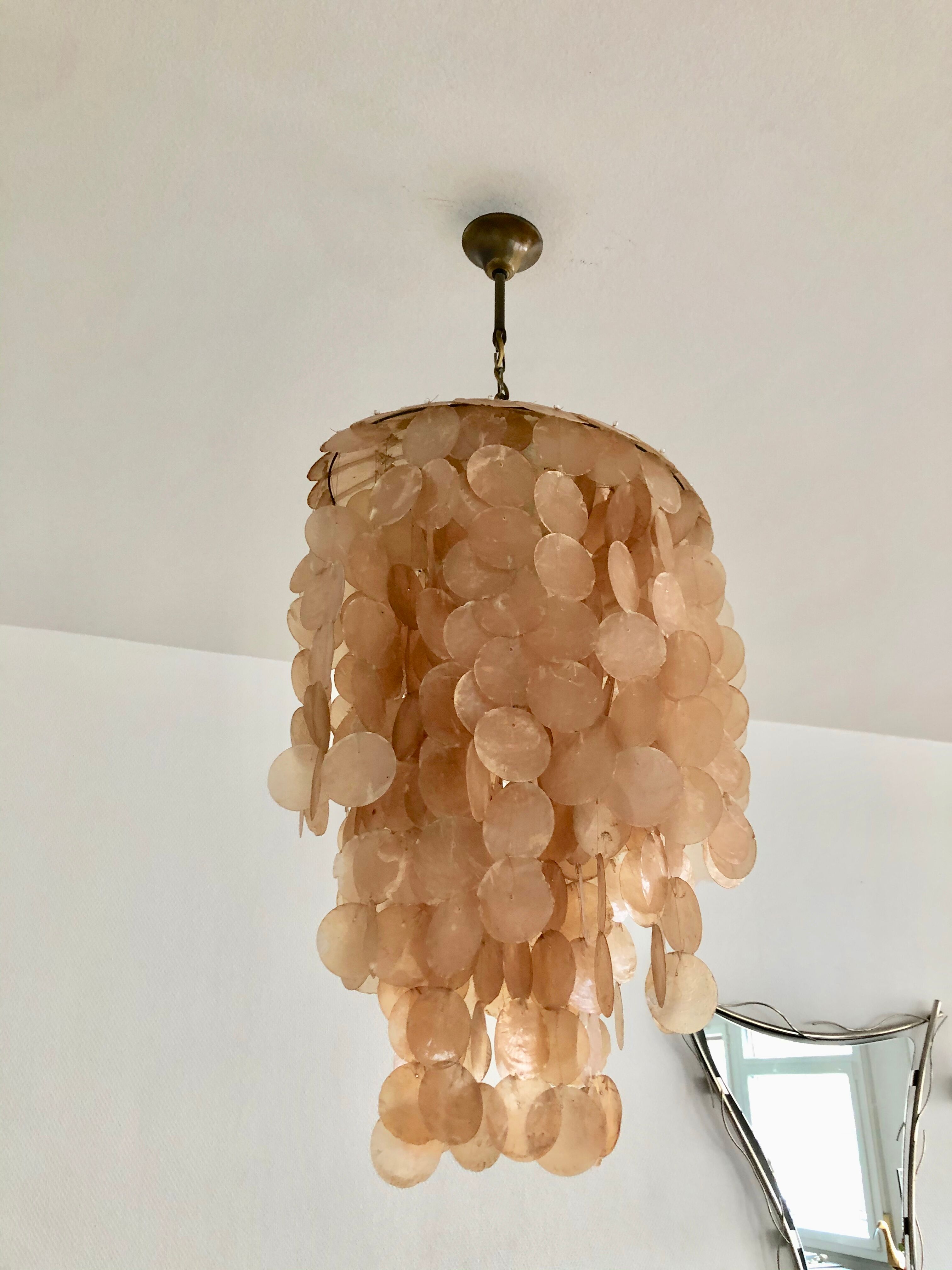 Pink mother-of-pearl hanging 1960
