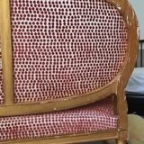 Louis XVI bench gilded wood