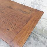 Rustic burgundy farm table 19th -1m80