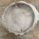 Duo of Art Deco plaster shell sconces