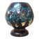 Vintage blue lava decor ceramic ball vase from the 1960s